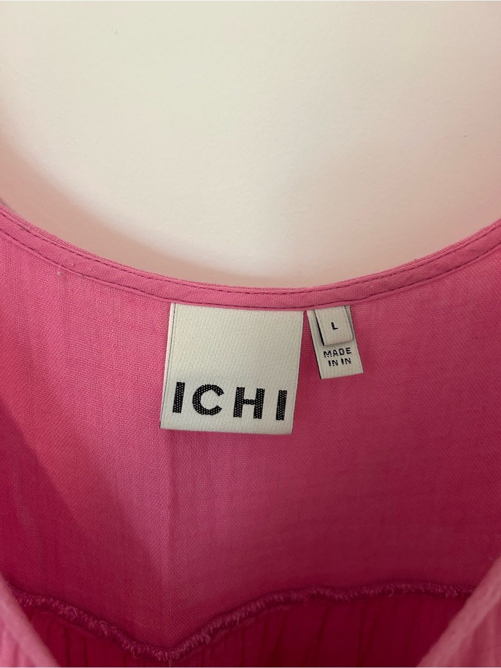 ICHI PINK DRESS SIZE L - Picture 3 of 5